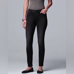 Vera Wang Charcoal Skinny Jeans